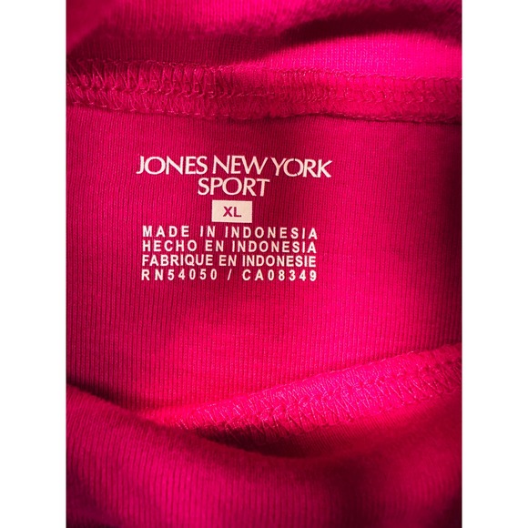 Jones New York Sport Womens XL Festival Fuchsia Pink Turtleneck Top NWT - Picture 3 of 6